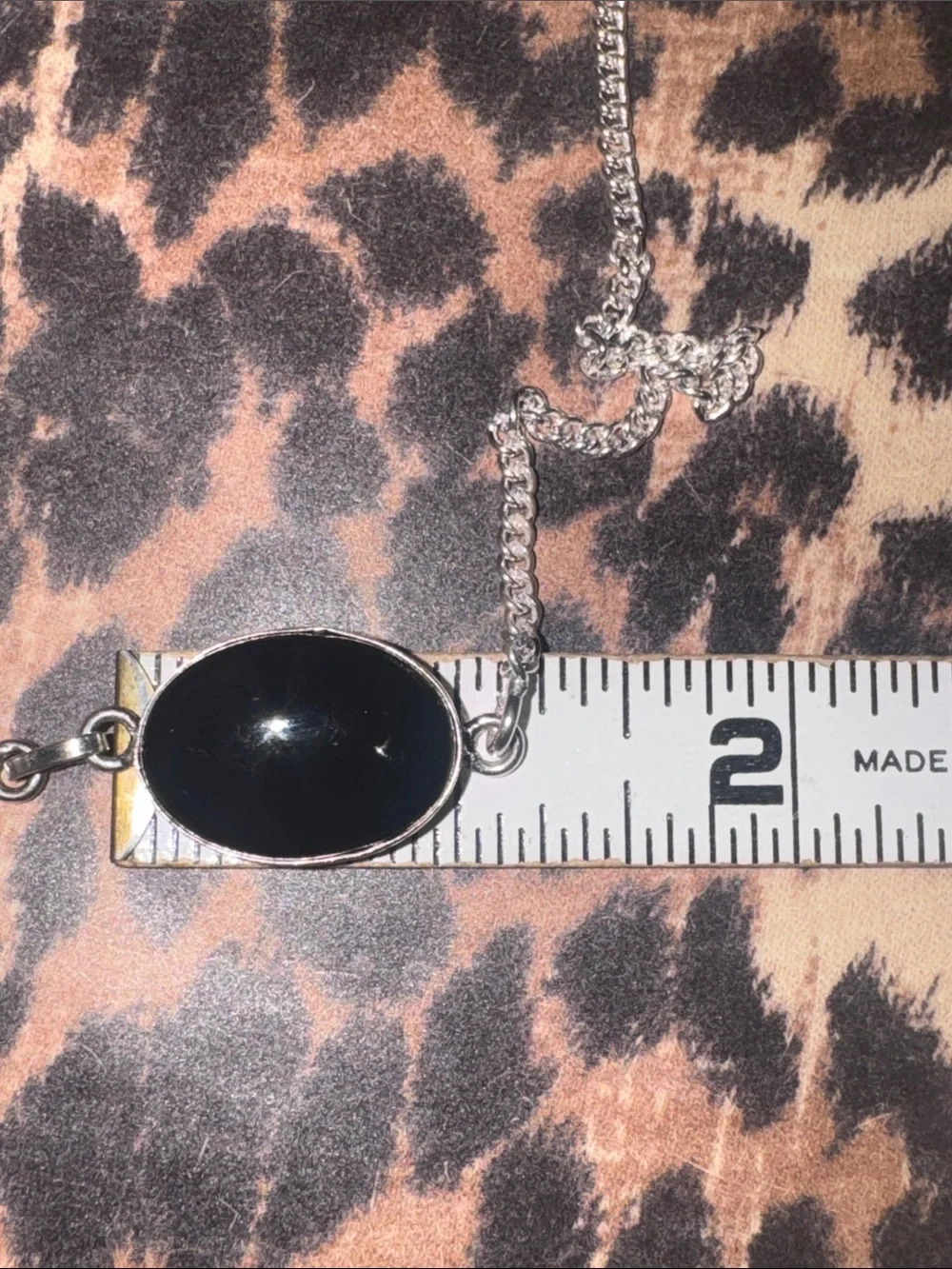 Botswana Agate & Onyx Silver Necklace